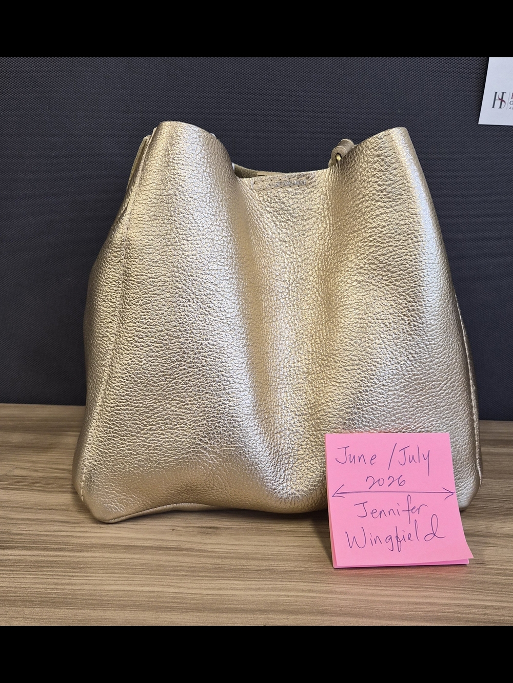 BNNU LUCENT Gold Butterfly Bucket Crossbody Bag Portland Leatger Goods Unicorn
